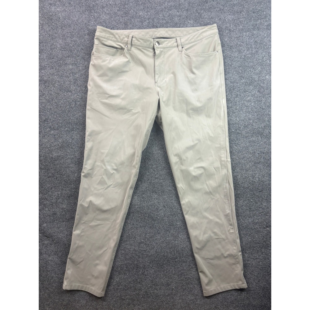 Lululemon Chino Pants Mens 36 Gray 5-Pocket Performance Trousers